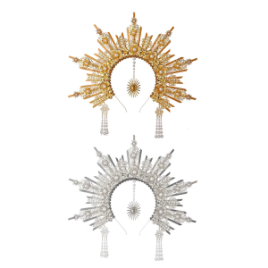 Multipurpose Elegant Medusas Angelic Crown Headpiece Hair Decoration for Halloween and Masquerades Costumes Wear