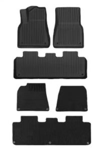 (M3 Highland ใช้ได้) พรมพร้อมหมุดยึดด้านบน พรมรถเทสลา พรมปูพื้นรถ Tesla 3/Y (6 ชิ้น) พรม (TPE 3 ชิ้น + พรมกันเสียง 3 ชิ้น) เกรดพรีเมียม คุณภาพดีกว่าพรม