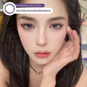 Softlens My Dolly Smoothie Blueberry Natural Lens 14.5mm By Pinkin Softlens Normal & minus