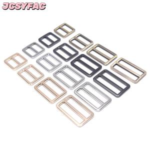JCSYFAC Hình chữ nhật kim loại Tri lướt Ba lô dây đeo điều chỉnh túi khóa Vải trượt khóa