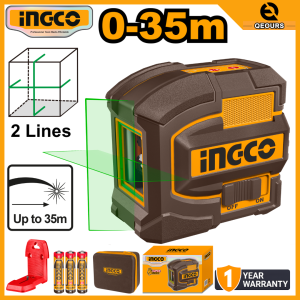 INGCO SELF-LEVELING GREEN LINE LASER | 2 LINES | HLL156601