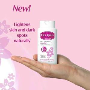 Deoplus Buy1 Take1 Natural Tawas Deo Powder Underarms and Foot Powder with Lycorine Whitening 80gram