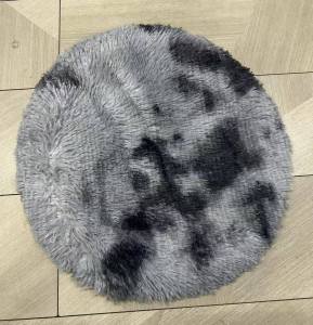 New  Round Carpet 50x50cm Home Living Shaggy Round Carpet Soft Fluffy Rug Bedroom Mats