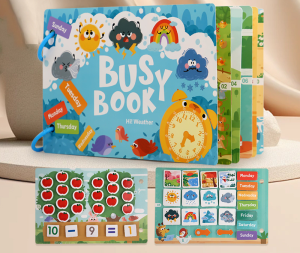 Montessori Busy Book Educational DIY Sticker ABC Alphabet & Numbers | Buku Pendidikan Abjad & Nombor