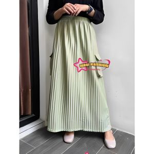 Rok Wanita Cargo Knit Hornet Panjang Premiu  jumbo