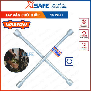 Tay vặn chữ thập đầu lục giác WADFOW kích thước 14-16inch kích thước đầu tuýp 17x19x21x23mm chất liệu Thép carbon CK45 xử lý nhiệt mạ crom kiểu thiết kế chéo tăng thêm lực đòn bẩy và mô-men xoắn - chính hãng