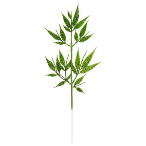 5PCS Christmas Bamboo Leaves Multicolor Glitter Artificial Leaves Xmas Tree Decoration Party DIY Flowers Wreaths Fake Plants