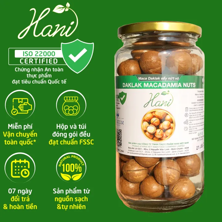 500g Hạt macca Tây Nguyên Sấy Nứt (Có Tặng Dụng Cụ Tách Vỏ)