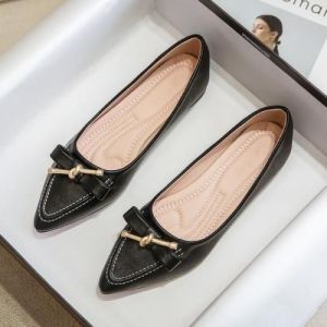 IELGY Pointed-toe Single Shoes Womens Soft-soled Summer Pumps with A Flat Temperament Pointed-toe Mules