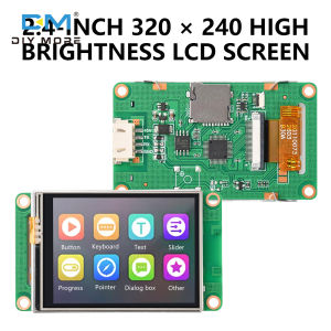 Diymore 2.4-inch Serial Port Screen Resolution 320 * 240 Lcd Screen Display With Iron Frame Tf Card Holder Xh2.54-4P Plug