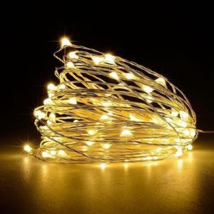 2M 10 LED battery warm white star light string Girl Boy Room Wedding birthday decoration Baby shower glow in the dark wall decor belen for christmas  christmas decorations for home 2024
