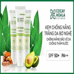 Kem Chống Nắng Bơ Nghệ Kiềm Dầu Chống Thấm Nước Nâng tông da COCAYHOALA SPF50+ PA+++ 30ml