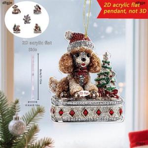 [COD] dfgje Giáng sinh Mặt dây chuyền Acrylic 2D phim hoạt hình Santa Claus Snowman động vật Pet lễ hội treo đồ trang trí cho Xmas cây trang trí nội thất