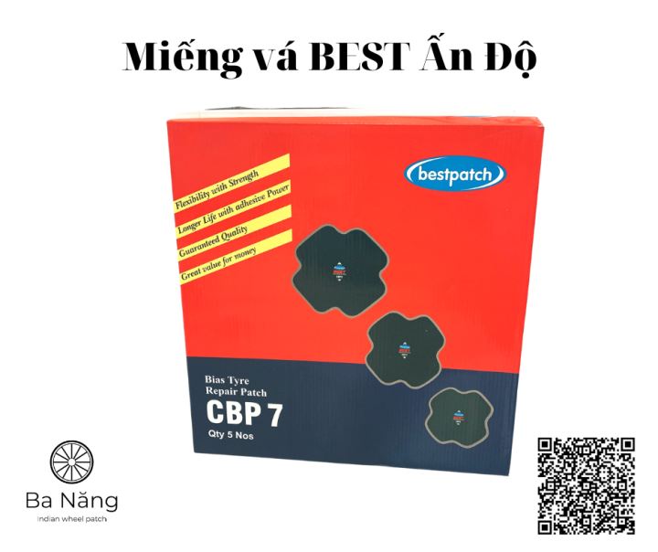 Miếng vá vỏ, vá lốp xe tải, máy cày, ôtô CBP7 (300 x 300mm) bố chéo ...