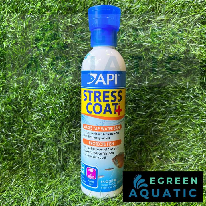 thumbnail image 2 of API Stress Coat Water Conditioner 64oz – Makes Tap Water Safe, Protects Fish With Aloe Vera For Freshwater & Marine Tanks 2 of 4