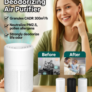 Negative Ion Air Purifier for Home Removes Formaldehyde Dust Odors High-Efficiency Purification for Office New House