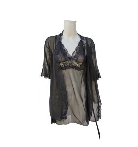 TKS&CO Sleepwear Pajamas Night Dresses Lingerie Robe + Dress + Underwear 1 Set LSL501