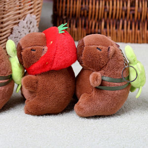 MillionGrid Sáng Tạo Dễ Thương Capybara Sang Trọng Keychain Mềm Thú Nhồi Bông Búp Bê Keyring Xe Charms Ba Lô Mặt Dây Chuyền Trang Trí Phụ Kiện Quà Tặng