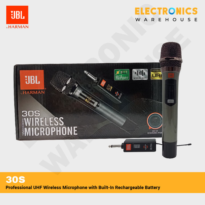 JBL 30S Professional UHF Wireless Microphone with Built In