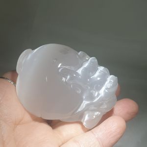 透石膏龙龟/Selenite Dragon Turtle /Gypsum Energy Purification Stone ‧ Divine Beast Ornament ‧ Dragon Turtle Carving