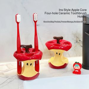 Toothbrush Holder Porous Beautiful and Practical Toothbrush Base Storage Cleaning High Temperature Firing