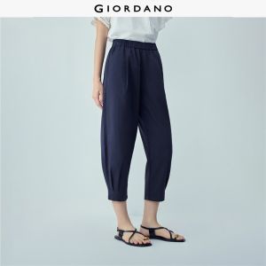 GIORDANO Women Casual Pants Pure Cotton 100% Cotton Casual Pants Casual Stylish Trendy Elegant Comfortable 13426162
