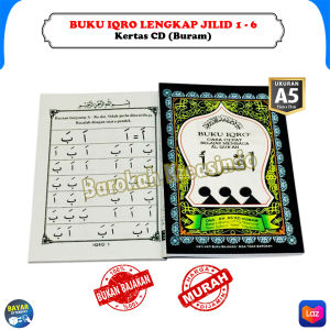 BUKU IQRO ANAK UKURAN BESAR JILID 1 SAMPAI 6 IKROK UNTUK NGAJI ANAK MURAH