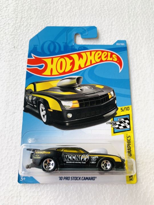 HOTWHEELS HOT WHEELS 10 PRO STOCK CAMARO HITAM MOONEYES HW SPEED