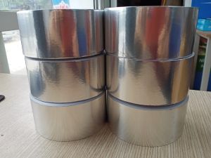 1 cuộn băng keo nhôm màng PET 48mmx50m siêu chắc băng dính nhôm băng dính bạc băng keo dán ống gió phụ kiện điều hoà