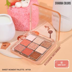 อายแชโดว์ ซีเวนน่า คัลเลอร์ส สวีท ฮาร์ท อาย พาเลทท์  SIVANNA COLORS SWEET MOMENT PALETTE HF705