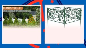 Plastic Garden Fence Border Animal Barrier Dog Outdoor Landscape Lawn Flower Bed Edging Patio Yard Decoration Interlocking Flexible Folding Pagar Taman Plant Climbing Trellis Support Rack Panels Set