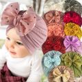 Soft Newborn Baby Girls Hats Dot Prints Bowkont Baby Hat Infant Turban Elastic Floral Caps. 