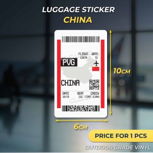 Luggage Sticker Travel Boarding Pass Waterproof Airline Ticket Vinyl Decal Laptop & Notebook