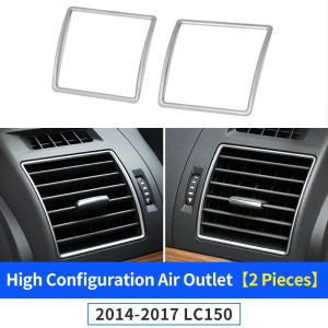 For Toyota Land Cruiser Prado 150 LC150 J150 2014‑2023 Stainless Steel AC Vent Trim Cover Interior Modification Accessories