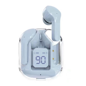 Headset Bluetooth 5.3 TWS Air31 Earphone Wireless LED Display Transparant Hifi sound AH107