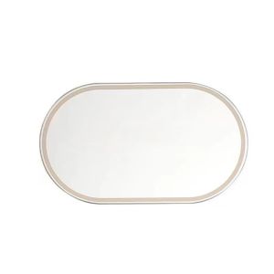 YIYU STUDIO Tự dính Gương trang điểm ô tô Thép không gỉ Di động Gương trang điểm nội thất ô tô Phổ quát Chống vỡ Gương chiếu hậu gắn tấm che nắng ô tô Nội thất ô tô