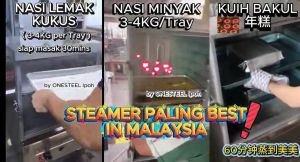 Commercial Rice Steamer Gas & Electric 6/8/12 Layers Multipurpose Large Steamer for Rice Pao Seafood Dimsum Fish Meat Soup Kitchen Mesin Nasi Kukus Kuih Kukus Kek Kukus Rebus Masak Beras Dapur 蒸饭柜蒸糕点蒸包鱼点心炖汤