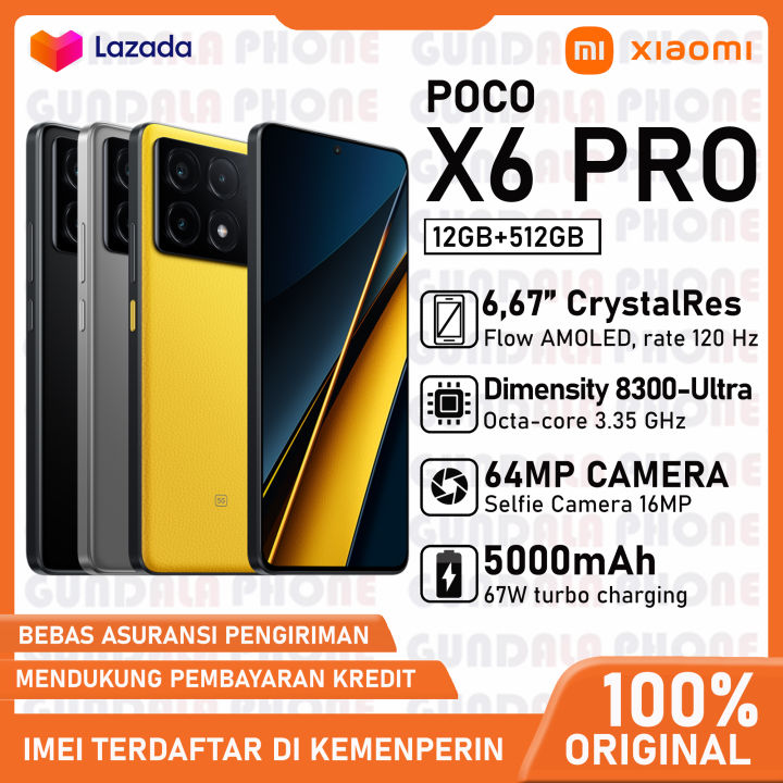 Xiaomi POCO X6 Pro 5G 12GB/512GB Garansi resmi | Lazada Indonesia