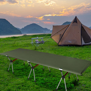 Camping bed Outdoor camping folding bed extra large adjustable foldable aluminum alloy