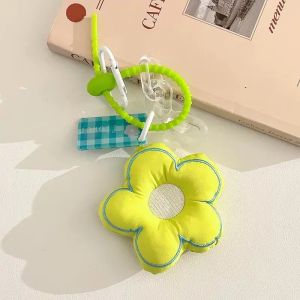 Fashion Stuffed Keychain Pendant Bag Charm Flower Accessories Handbag Ornaments Cute Lanyard Car Key