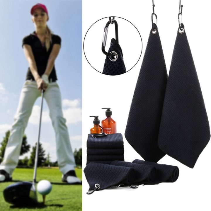 GYM%C2%B7PRO%20Golf%20Towel%2040x60cm%20Microfiber%20With%20Hook%20Heavy%20Duty%20Clip%20Waffle%20Absorbent%20Quick-drying%20for%20Golf%20Lovers%20Sports%20-%20Image%202