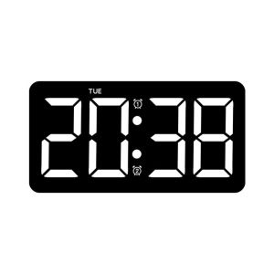 FEELINGS Multi-functional Electronic Wall Clock Temperature Wall-mounted Digital LED Clocks Home Display Table Clock for Bedroom