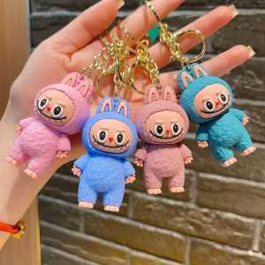 Gantungan Kunci Karakter Labubu Keychain Mini Hobi Koleksi Souvenir Dan Hadiah