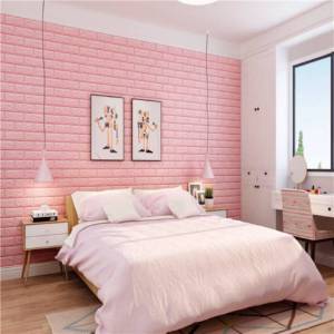 🛠วอลเปเปอร์ติดผนัง 3 มิติ ขนาด 34x38 cm. ลายกำแพงอิฐ มีกาวในตัว 🛠 #WP002