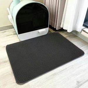 Cat Litter Mat Litter Box Double Layer Waterproof Pet Litter Mat Foldable Double-layer Practical and Easy To Clean EVA