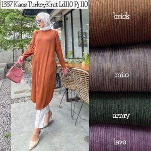 youras long tunik atasan wanita kekinian kaos knit rajut import terbaru terlaris termurah cod
