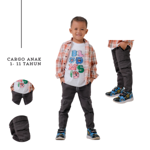 CELANA KARGO ANAK PANJANG KEREN 1-11 TAHUN