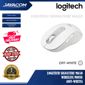 Logitech Signature M650 Wireless Mouse – Graphite / Rose / White (Silent Clicks Customizable Buttons Multi-Platform)