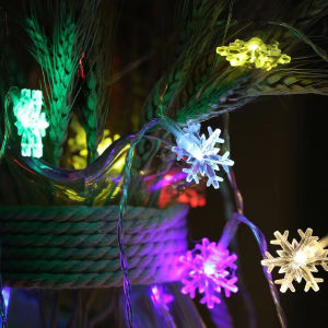 Lampu Natal LED Snowflake 10Meter 100lampu - Dekorasi Christmas LMP110