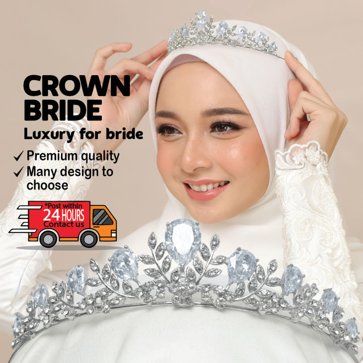 [CROWN Bride] CROWN Zirconia, Crown Rhinestone, Crown Tunang, Crown Nikah, Crown Wedding, Crown Cantik - Crown MyPuteri